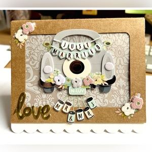 TheHopShopBoutique “Just Married Wedding Greeting Card”